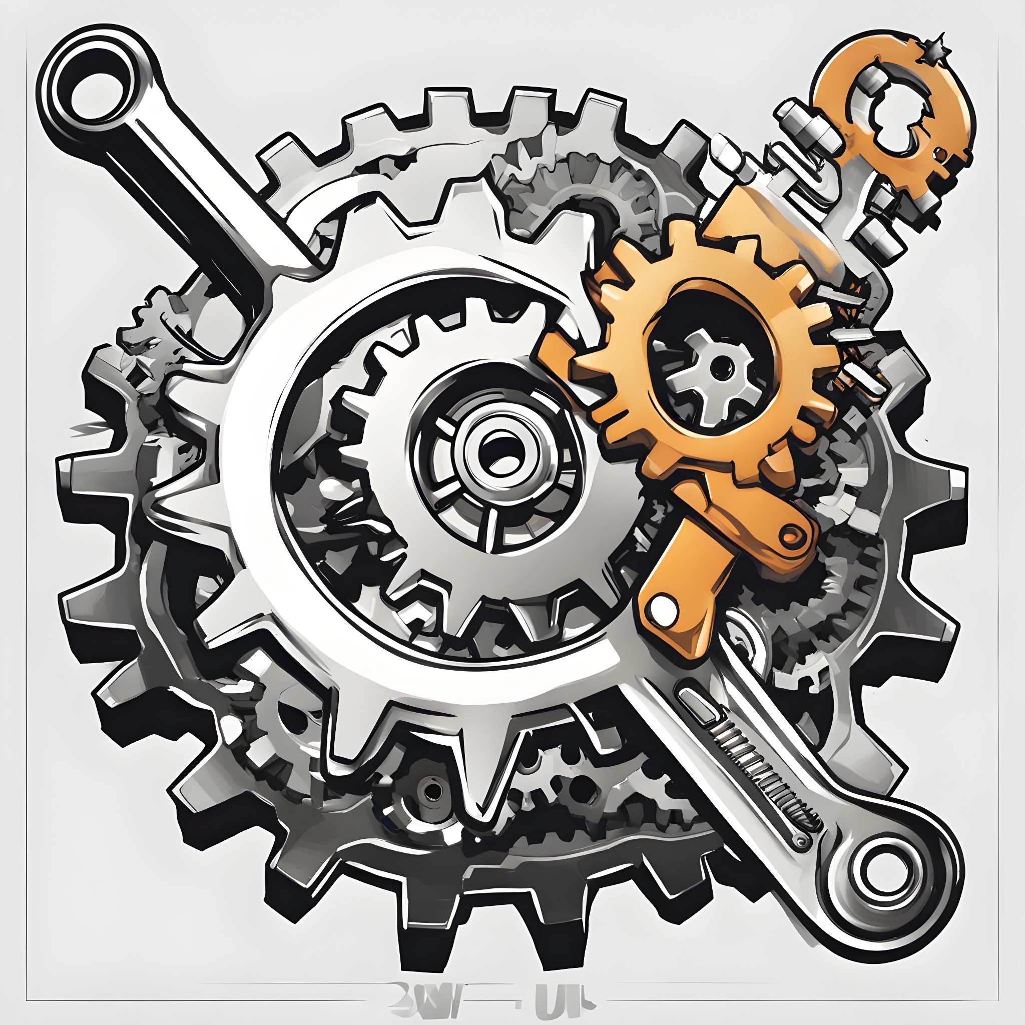 an-illustration-of-a-gear-and-a-wrench-for-repair-and-service Businesses and Corporations